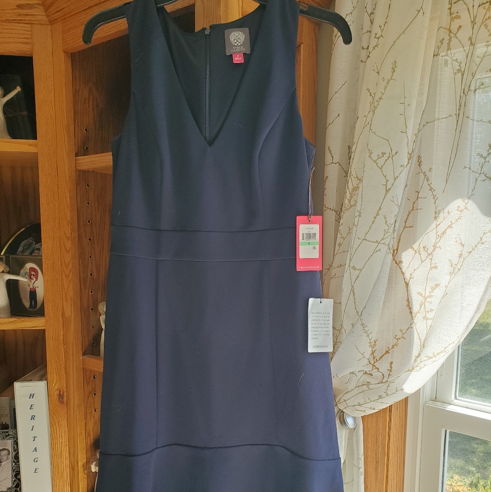Vince Camuto navy dress